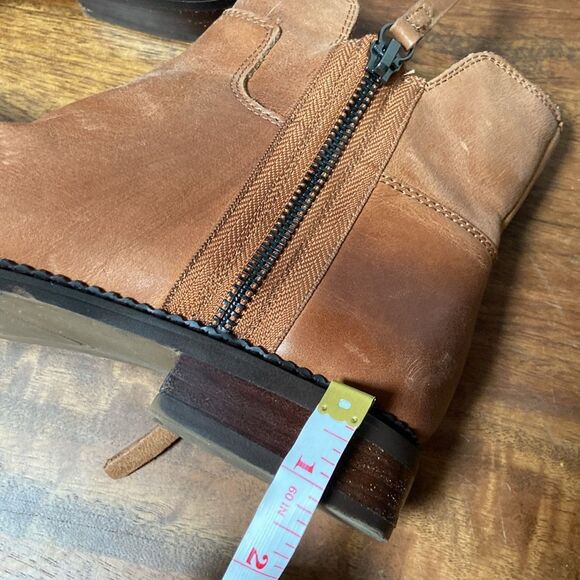 Franco Sarto Cognac Leather Booties - Picture 11 of 11